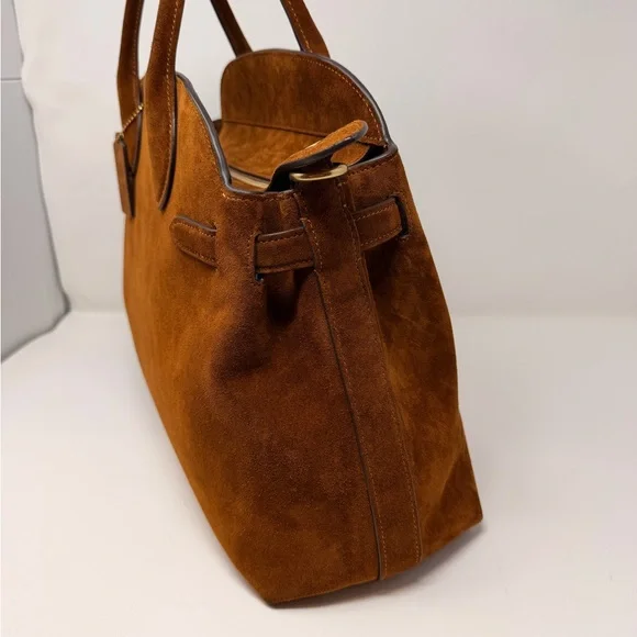 Coach Empire 40 Bag in Brown Suede - Picture 2 of 14